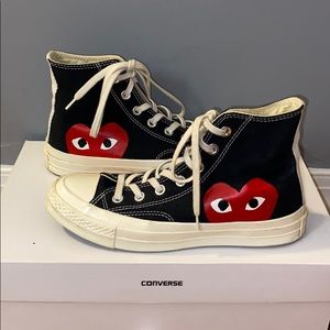 Black Commes Des Garçons Converse Size 7